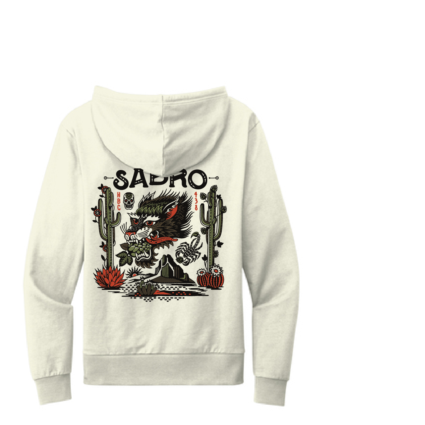 Sabro - Allmade® Unisex Organic French Terry Pullover Hoodie - White Sand
